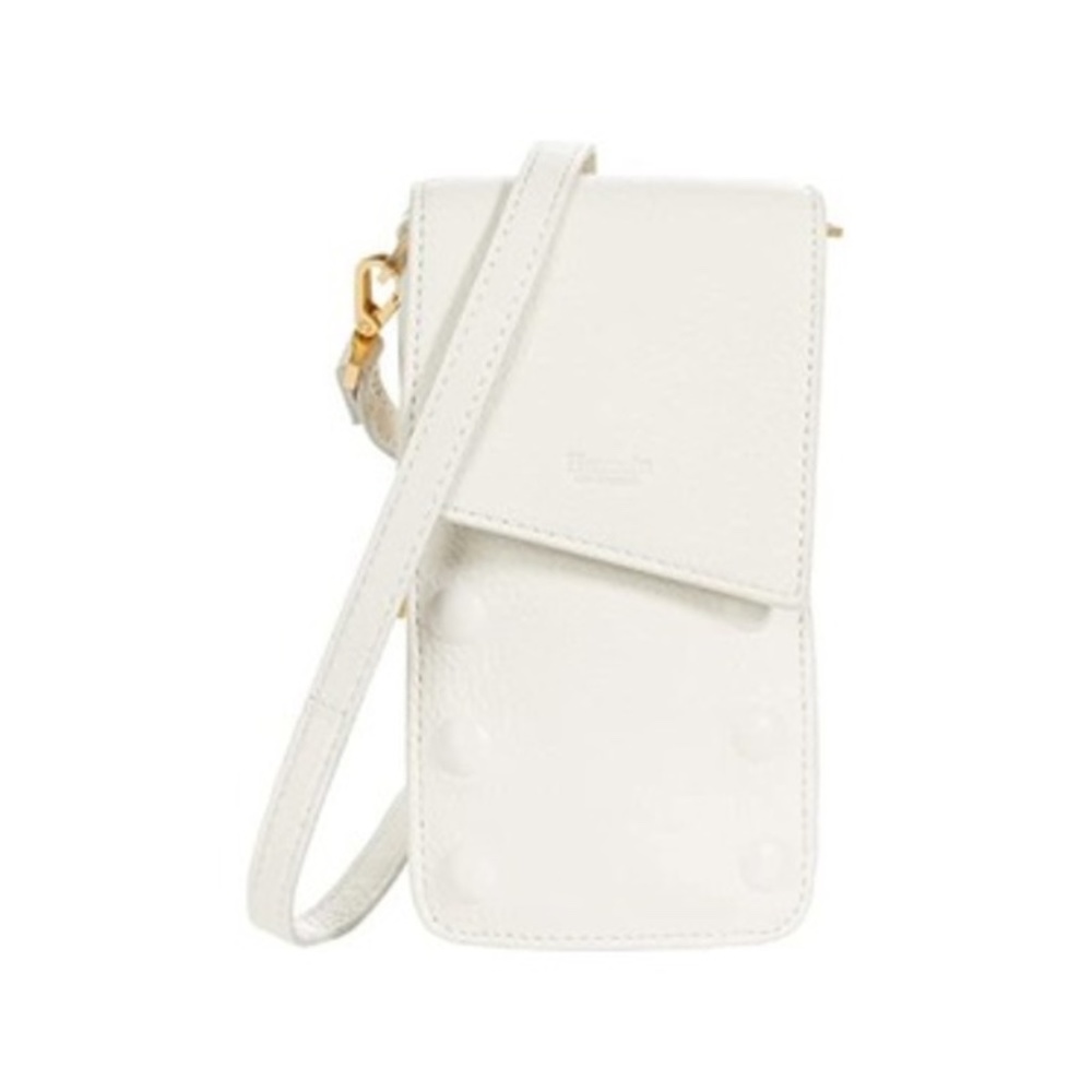 Hammitt 310 Marshmallow Phone Case Crossbody Brushed Gold Tone Hardware NEW